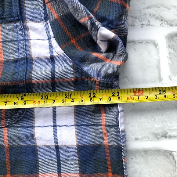 Duluth Trading Company Plaid Button Shirt Dual Pocket Men L Trim Fit Cabincore - Picture 5 of 11